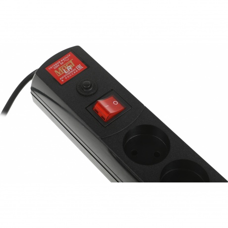 Сетевой фильтр Most LR 1.7м (6 розеток) черный - фото 3