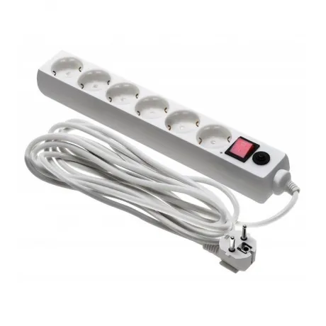 Сетевой фильтр Buro 600SH-16-5-W 5м (6 розеток) белый