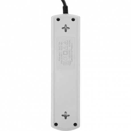 Сетевой фильтр Pilot mini 10м (4 розетки) белый - фото 3