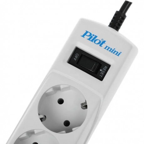 Сетевой фильтр Pilot mini 10м (4 розетки) белый - фото 4