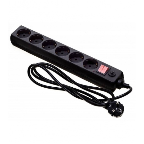 

Сетевой фильтр Buro 600SH-16-1.8-B 1.8м (6 розеток) черный