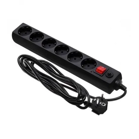 Сетевой фильтр Buro 600SH-16-3-B 3м (6 розеток) черный