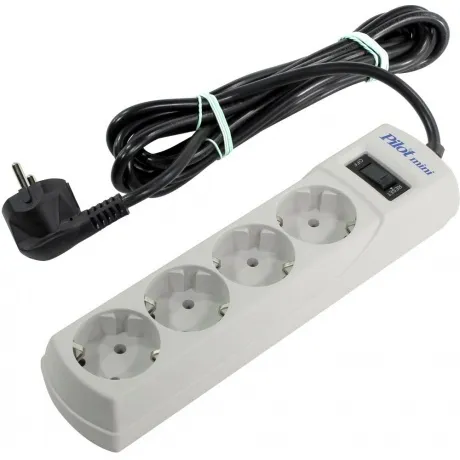 Сетевой фильтр Pilot mini 3м (4 розетки) белый