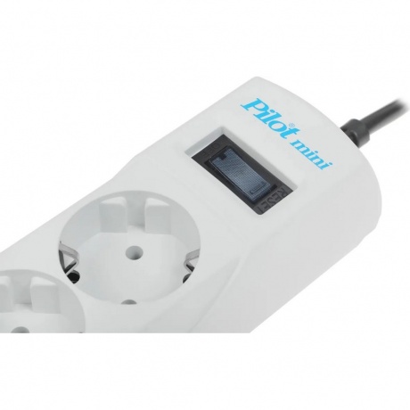 Сетевой фильтр Pilot mini 3м (4 розетки) белый - фото 5