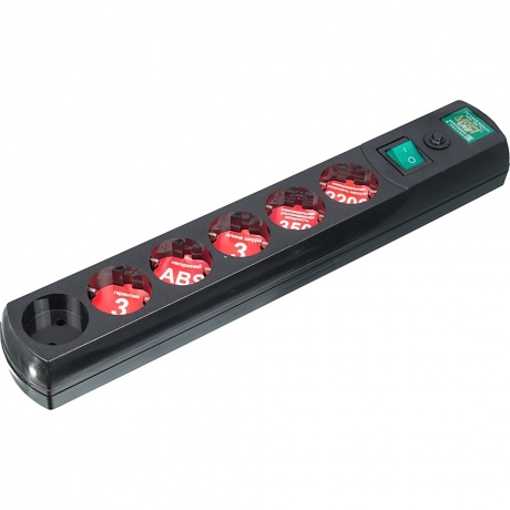 Сетевой фильтр Most LRG 3м (6 розеток) черный - фото 10