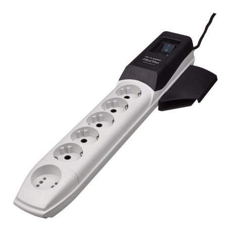Сетевой фильтр Pilot Pro GP 10м (6 розеток) белый - фото 2