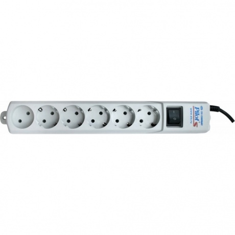 Сетевой фильтр Pilot S 10м 6 розеток белый 3371₽