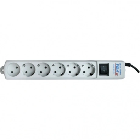 Сетевой фильтр Pilot S 10м (6 розеток) белый