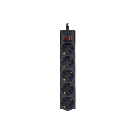 Сетевой фильтр Perfeo Powerx 5м, 5 розеток (PF_A4718) Black - фото 1