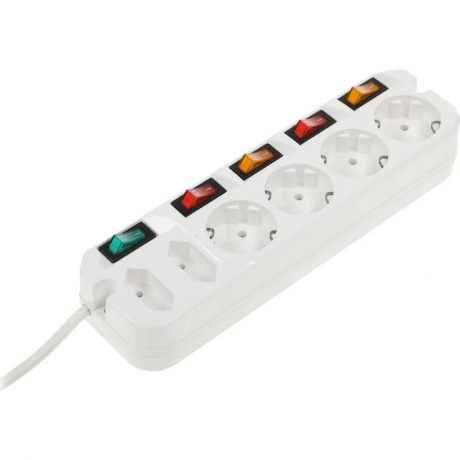 Сетевой фильтр Most A10 5м (6 розеток) белый - фото 1