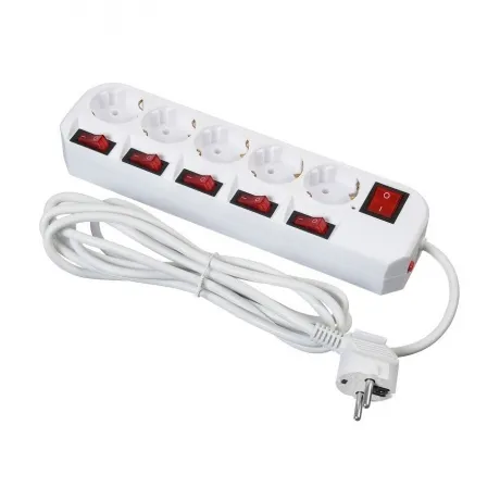 Сетевой фильтр Buro 500SH-3-SW-W 3м (5 розеток) белый