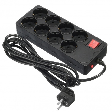 

Сетевой фильтр Buro 800SH-3-B 3м (8 розеток) черный