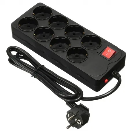 Сетевой фильтр Buro 800SH-1.8-B 1.8м (8 розеток) черный