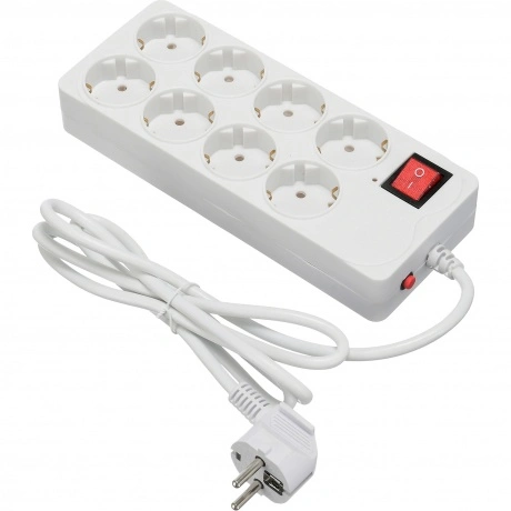 Сетевой фильтр Buro 800SH-1.8-W 1.8м (8 розеток) белый