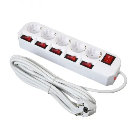 Сетевой фильтр Buro 500SH-5-SW-W 5м (5 розеток) белый