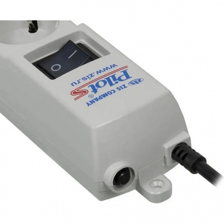 Сетевой фильтр Pilot S 5м (6 розеток) белый - фото 3