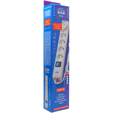 Сетевой фильтр Power Cube PRO, 1,9м, 6р, бел. (SPL(5+1)-16B-P-1,9М) - фото 11