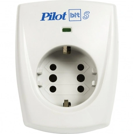 Сетевой фильтр Pilot BIT S, 1 розетка, св.серый (PILOT BIT S)