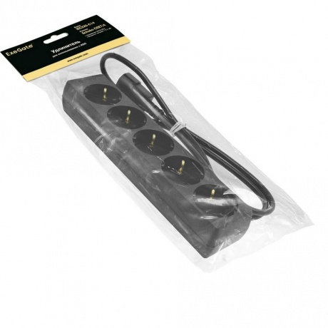 Сетевой фильтр ExeGate 5 Sockets 0.5m SPU-5-0.5B Black 221200 - фото 2