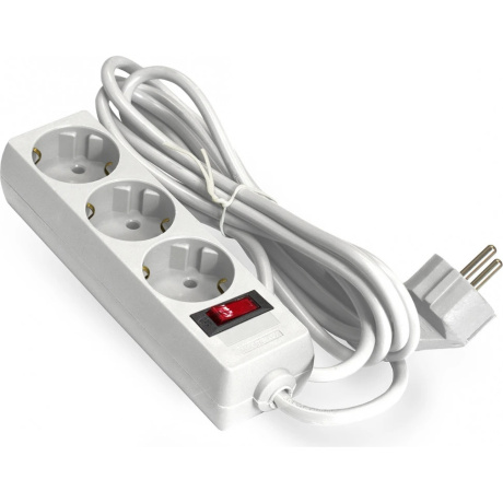 Сетевой фильтр ExeGate SP-3-1.8W 3 Sockets 1.8m White 221178 - фото 1