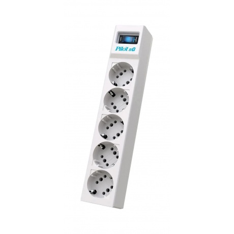 Сетевой фильтр Zis Pilot SG 5 Sockets 5m White - фото 1