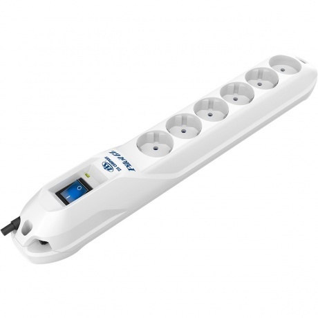 Сетевой фильтр Pilot GL 10м (6 розеток) белый - фото 3