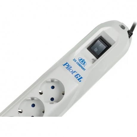 Сетевой фильтр Pilot GL 7м (6 розеток) белый - фото 3