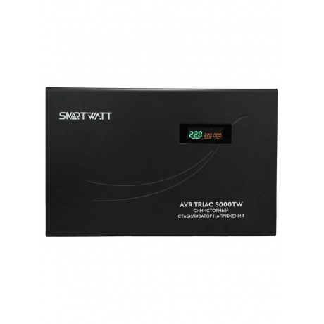 Стабилизатор напряжения Smartwatt AVR Triac 5000TW 5000ВА черный - фото 2