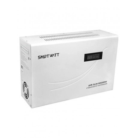 Стабилизатор напряжения Smartwatt AVR Slim 8000RW 8000ВА белый - фото 4