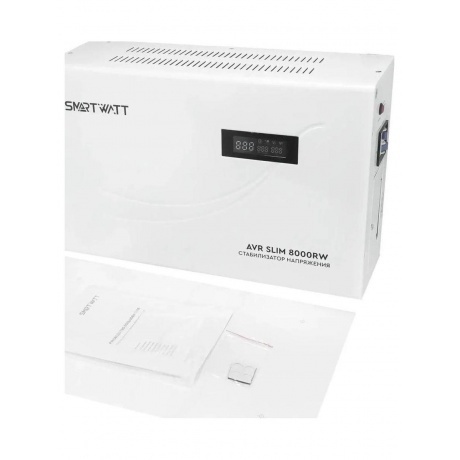 Стабилизатор напряжения Smartwatt AVR Slim 8000RW 8000ВА белый - фото 8