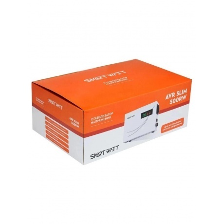 Стабилизатор напряжения Smartwatt AVR Slim 500RW 500ВА белый - фото 10