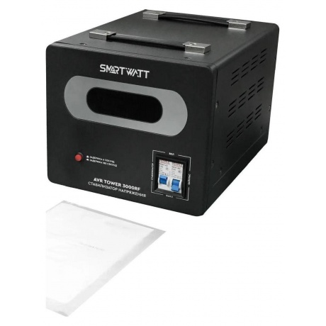 Стабилизатор напряжения Smartwatt AVR Tower 3000RF 3000ВА черный - фото 6