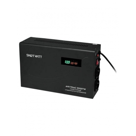 Стабилизатор напряжения Smartwatt AVR Triac 2000TW 2000ВА черный - фото 1