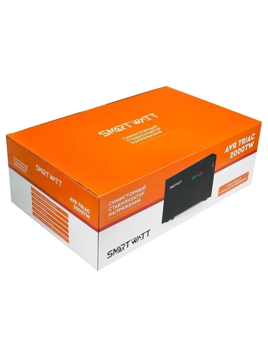 Стабилизатор напряжения Smartwatt AVR Triac 2000TW 2000ВА черный - фото 10
