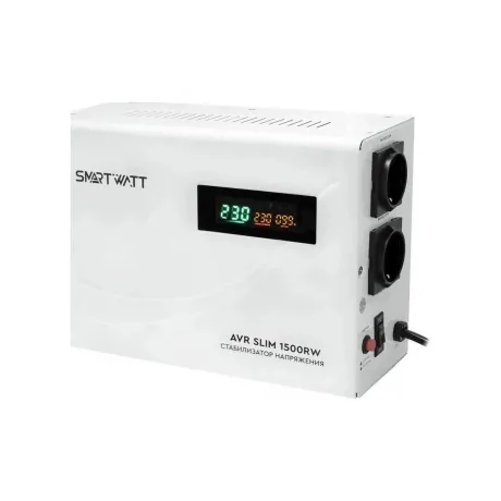 Стабилизатор напряжения Smartwatt AVR Slim 1500RW 1500ВА белый