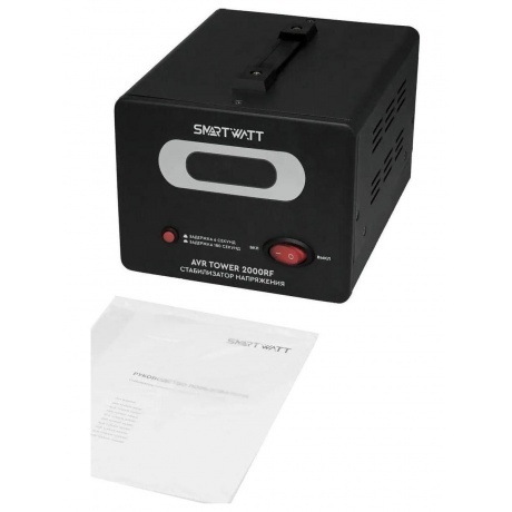 Стабилизатор напряжения Smartwatt AVR Tower 2000RF 2000ВА черный - фото 5