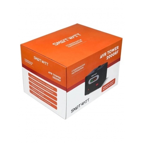 Стабилизатор напряжения Smartwatt AVR Tower 2000RF 2000ВА черный - фото 6