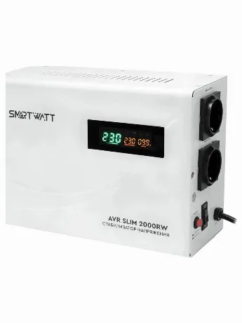 Стабилизатор напряжения Smartwatt AVR Slim 2000RW 2000ВА белый