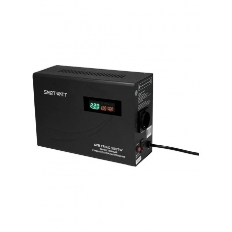 

Стабилизатор напряжения Smartwatt AVR Triac 500TW 500ВА черный