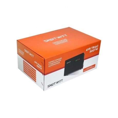Стабилизатор напряжения Smartwatt AVR Triac 500TW 500ВА черный - фото 9