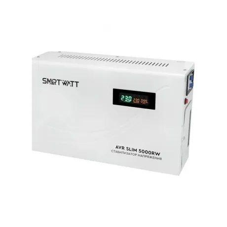Стабилизатор напряжения Smartwatt AVR Slim 5000RW 5000ВА белый