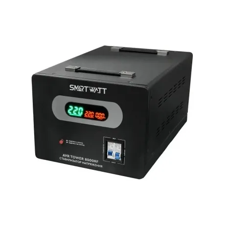 Стабилизатор напряжения Smartwatt AVR Tower 8000RF 8000ВА черный