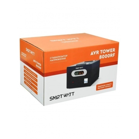 Стабилизатор напряжения Smartwatt AVR Tower 8000RF 8000ВА черный - фото 7