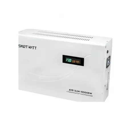 Стабилизатор напряжения Smartwatt AVR Slim 10000RW 10000ВА белый
