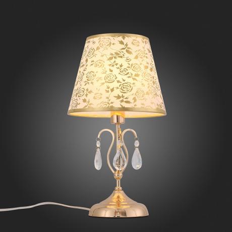 Лампа настольная декоративная ST-Luce SL176.204.01 золото/прозрачный/бежевый - фото 2
