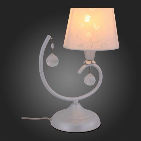Лампа настольная декоративная ST-Luce SL182.504.01 ST-Luce перламутровый белый/прозрачный - фото 2