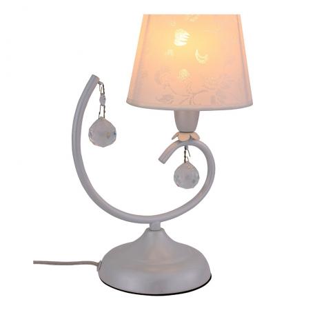 Лампа настольная декоративная ST-Luce SL182.504.01 ST-Luce перламутровый белый/прозрачный - фото 4