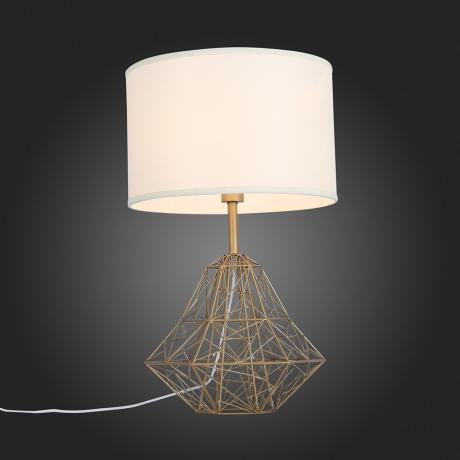 Лампа настольная декоративная ST-Luce SL264.204.01 светлое золото/белый - фото 2
