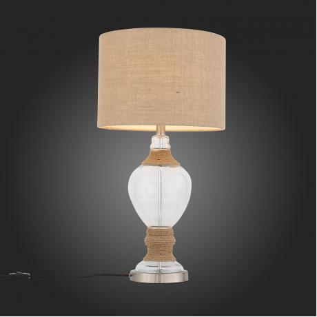 Лампа настольная декоративная ST-Luce SL971.514.01 хром/прозрачный/коричневый/бежевый - фото 2