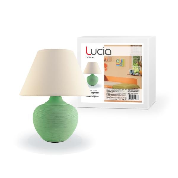 

Светильник ЛЮЧИЯ 552 Верона настольный 60W E14 зеленый